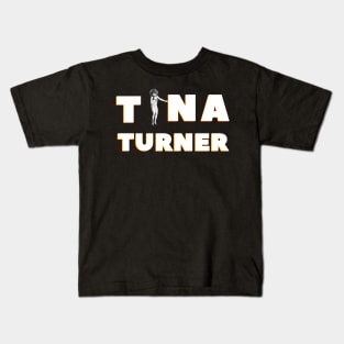 Famous rock singer Tina Turner, 80s, 90s Kids T-Shirt